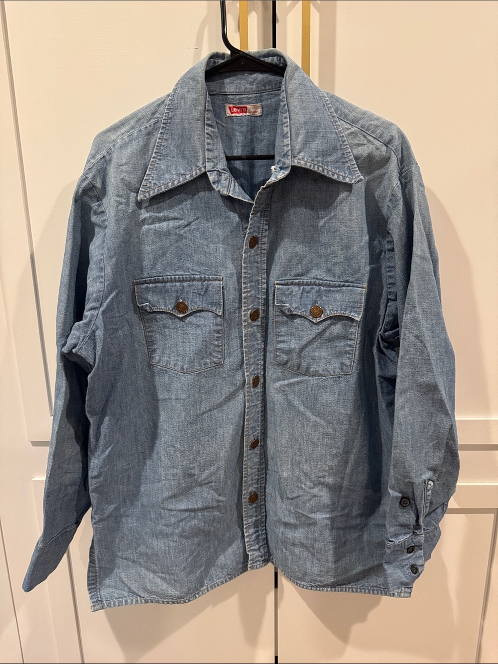 Vintage Levi's Light Wash Blue Denim Shirt